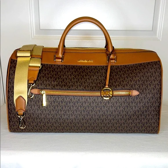 Michael Kors Jet Set Travel Extra-Large Signature Logo Duffel Bag - Picture 1 of 15